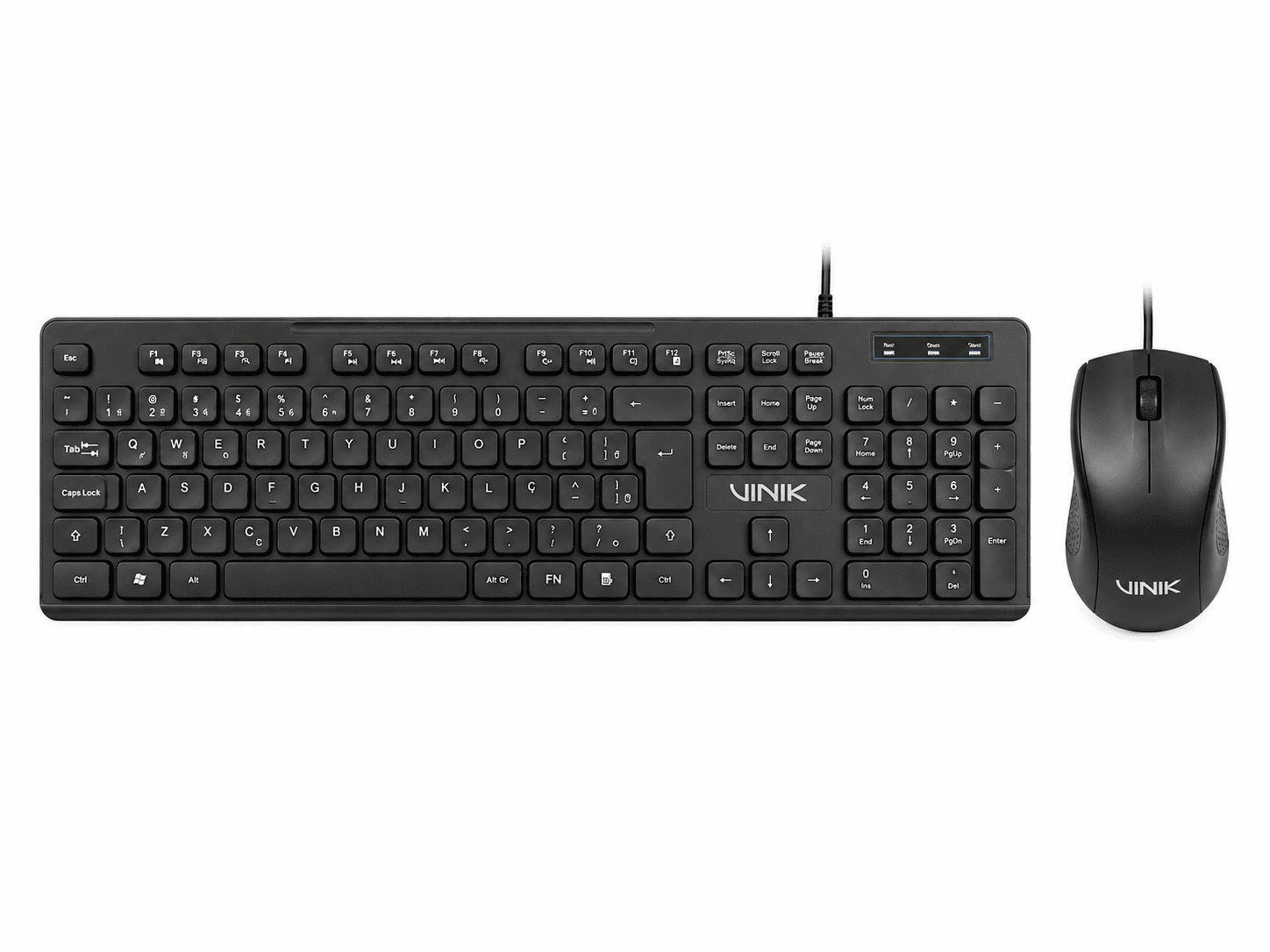 KIT TECLADO E MOUSE USB VINIK SLIM CHOCOLATE - SC100