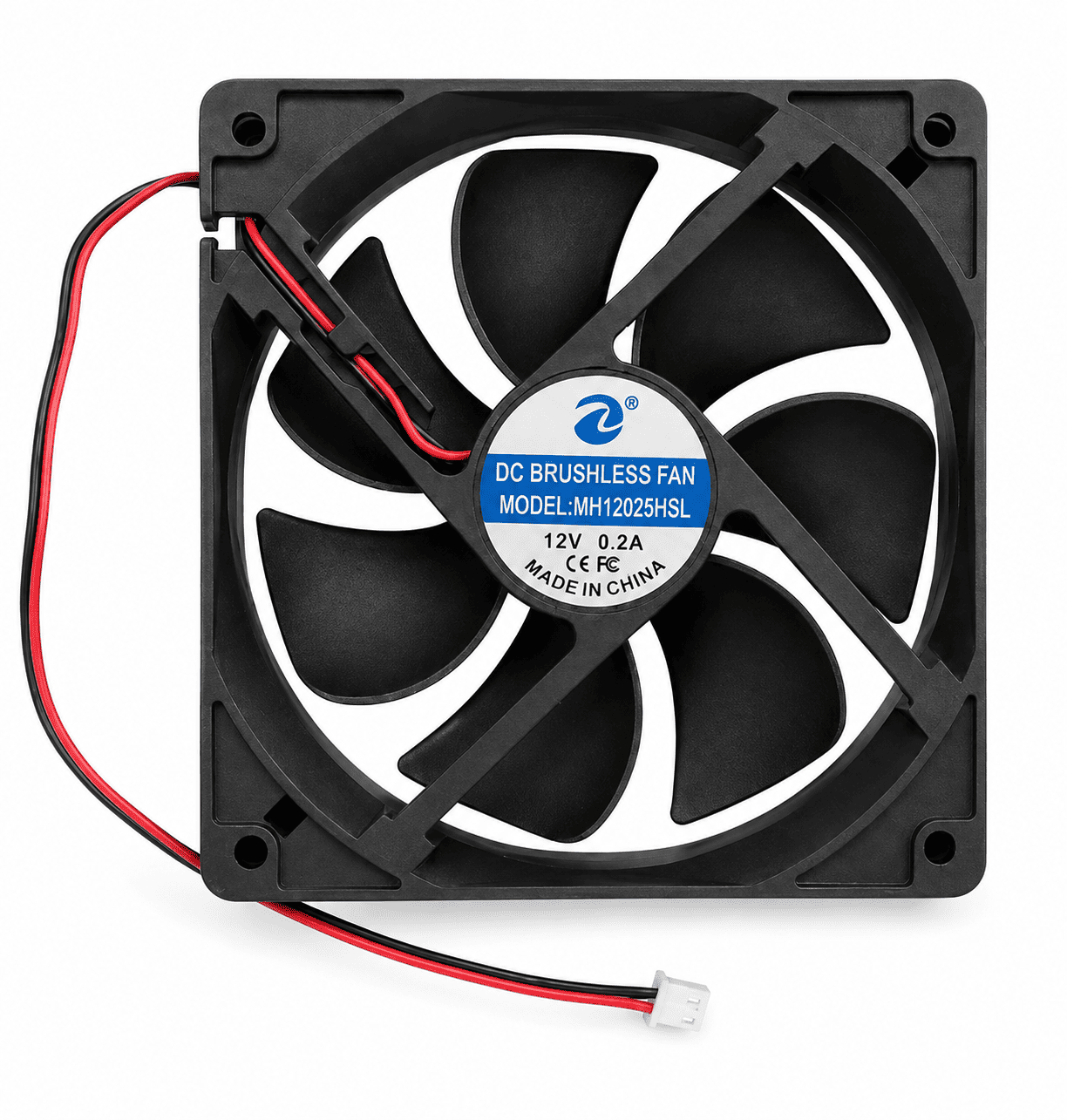 COOLER FAN OEM 120X120X25MM 12V PRETO