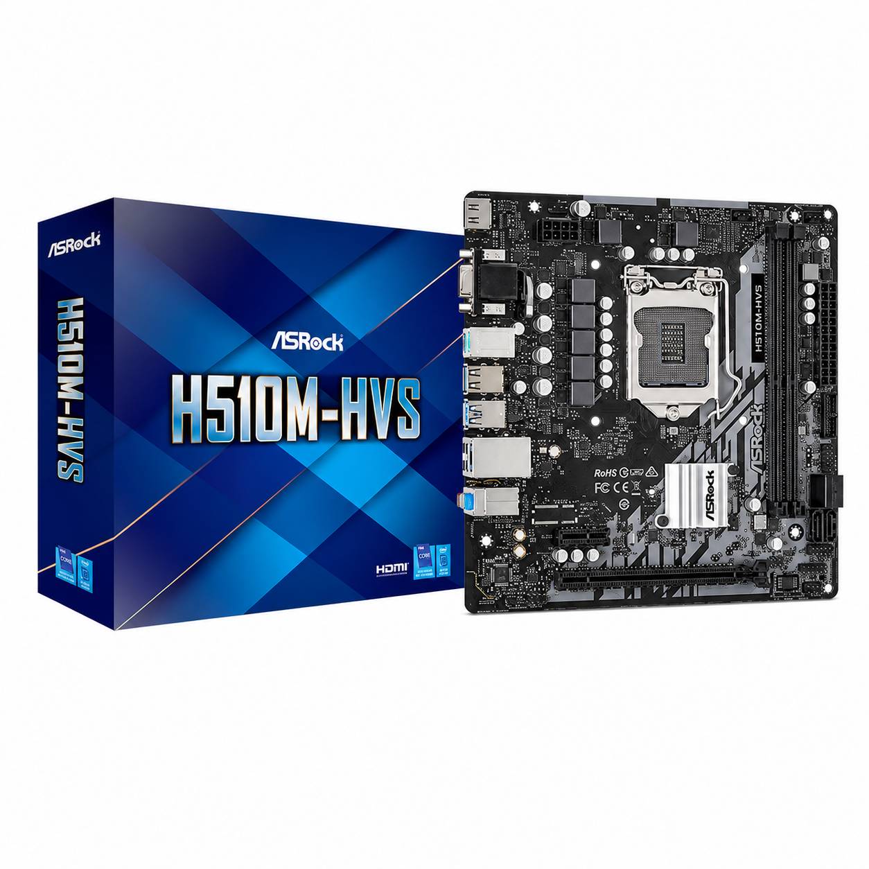 PLACA-MÃE ASROCK H510M-HVS DDR4 LGA 1200