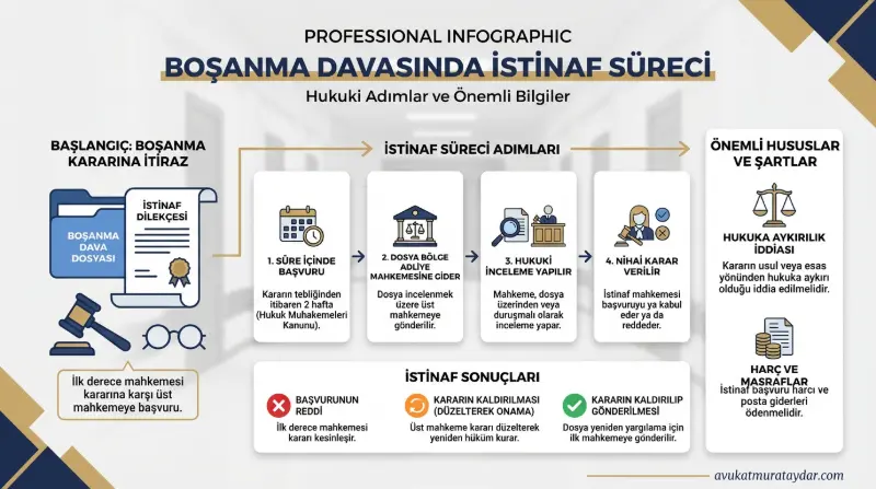 Anlaşmalı boşanma istinaf dilekçesi ve dava dosyası görseli
