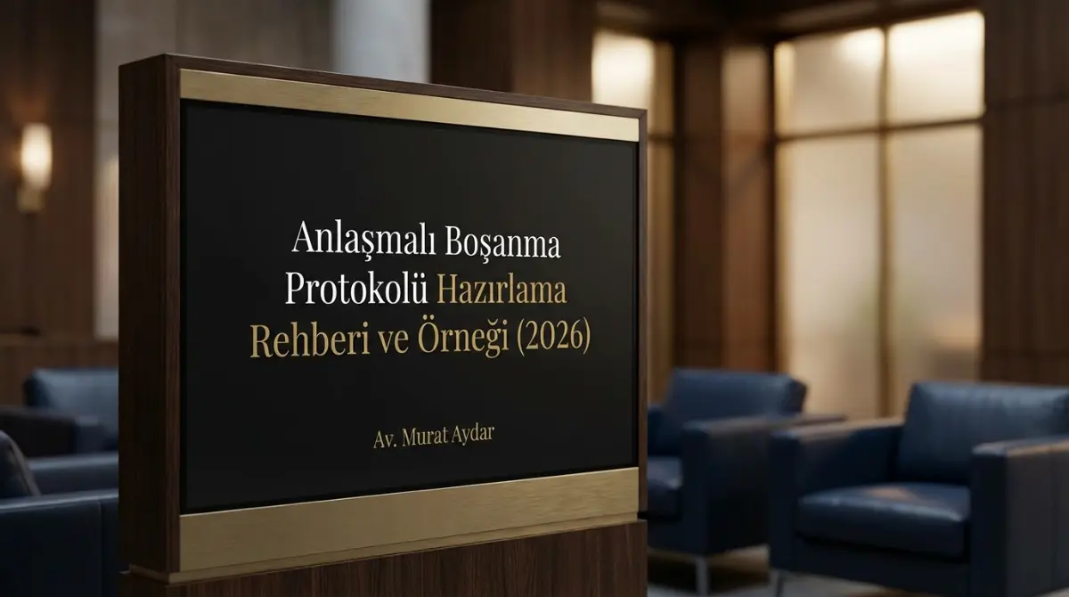 Anlaşmalı Boşanma Protokolü Hazırlama Rehberi ve Örneği (2026)