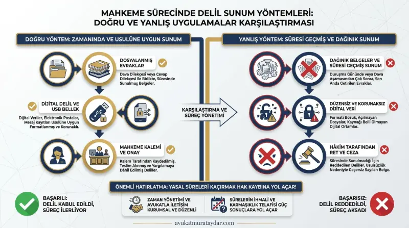 Boşanma davalarında geçerli delil türleri ve mahkemeye sunuluş şekilleri