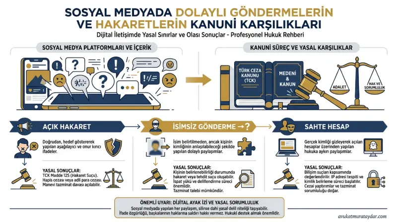 Sosyal medya üzerinden eşe hakaret ve gönderme yapılmasının hukuki değerlendirmesi