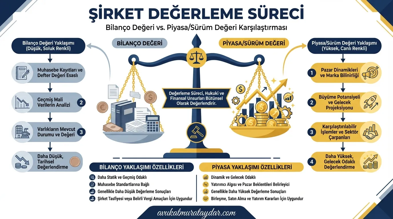 Şirket hissesi değerleme yöntemleri bilanço ve piyasa değeri farkı