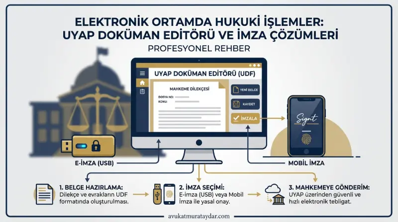 UDF Editör ve E-İmza ile Dijital Dava Hazırlığı