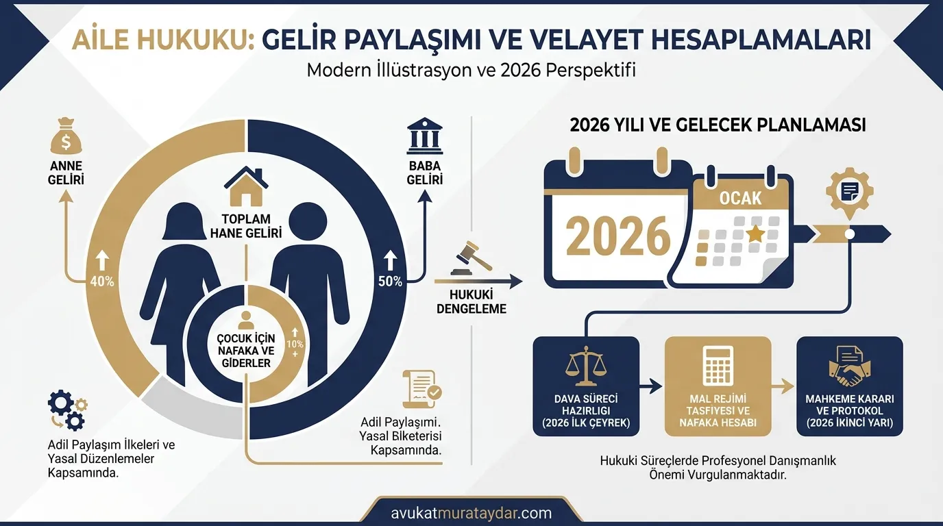 2026 yılı çocuk ve eş nafakası dağılım grafiği
