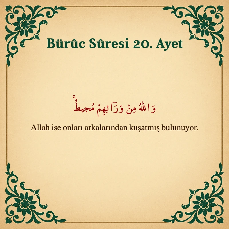 Buruc Suresi 20. Ayet