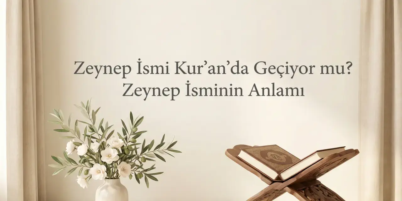 Zeynep İsmi Kur’an’da Geçiyor mu? Zeynep İsminin Anlamı