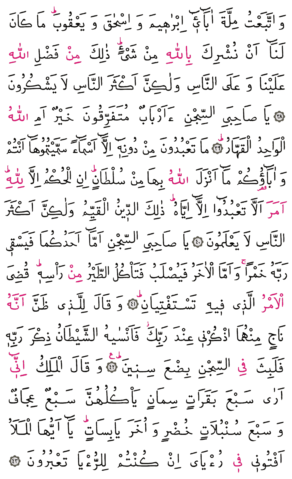 Yûsuf Sûresi - 239. Sayfa Arapçası