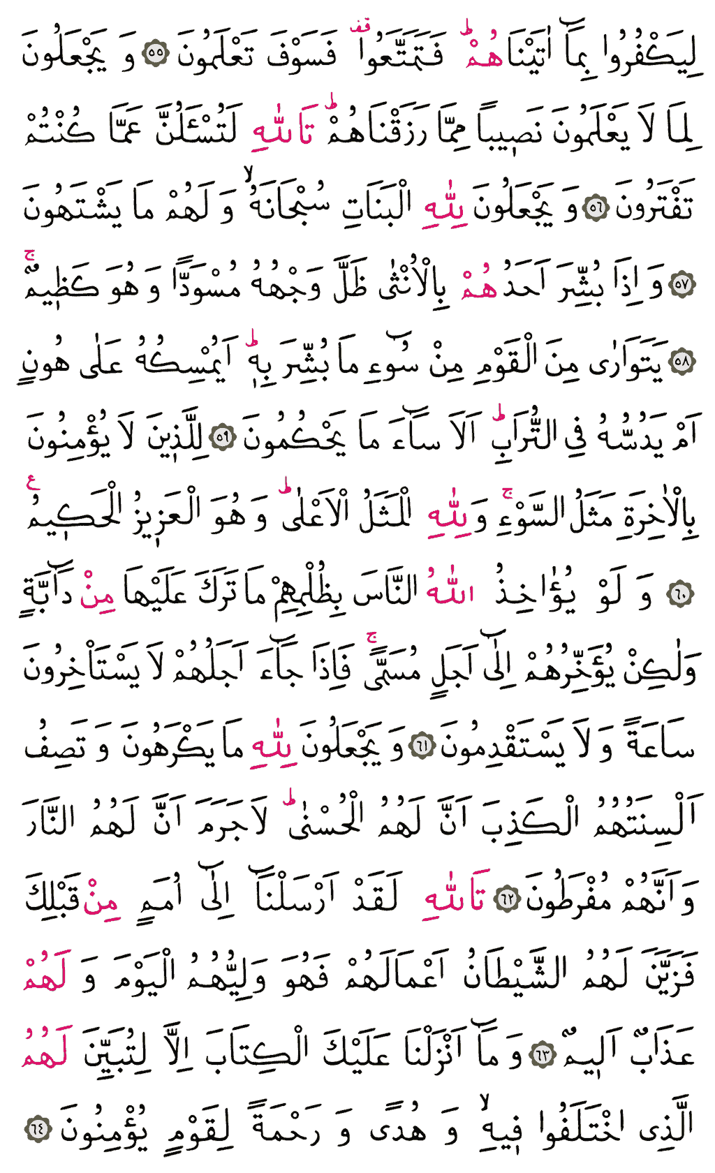 Nahl Sûresi - 272. Sayfa Arapçası