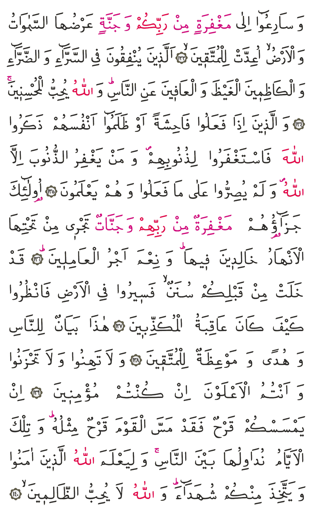 Âl-i İmrân Sûresi - 66. Sayfa Arapçası