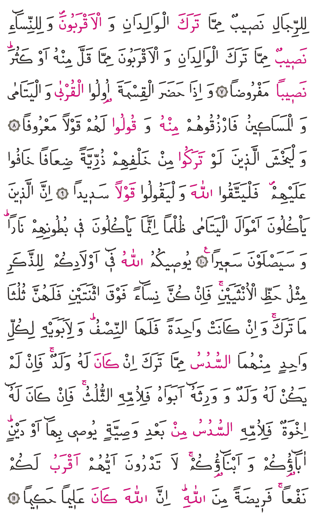 Nisa Sûresi - 77. Sayfa Arapçası