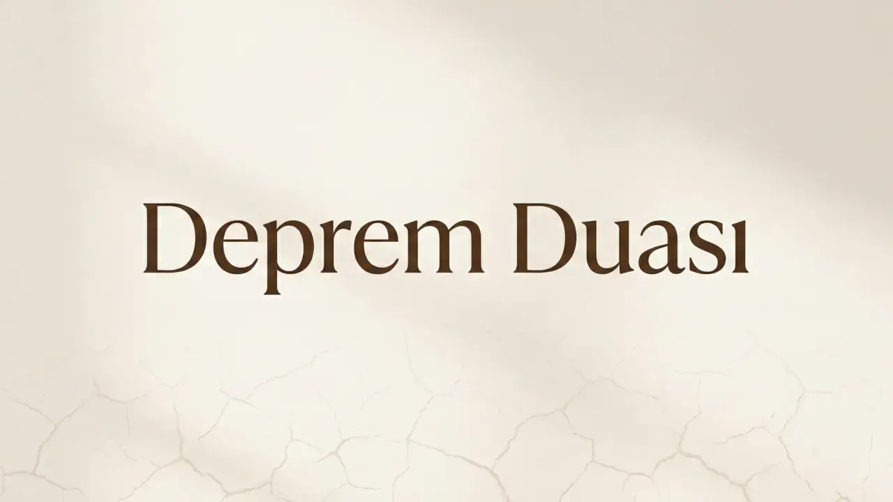 Deprem Duası