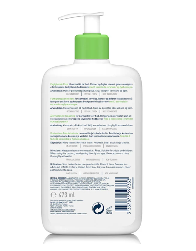 CERAVE Crème Lavante Hydratante