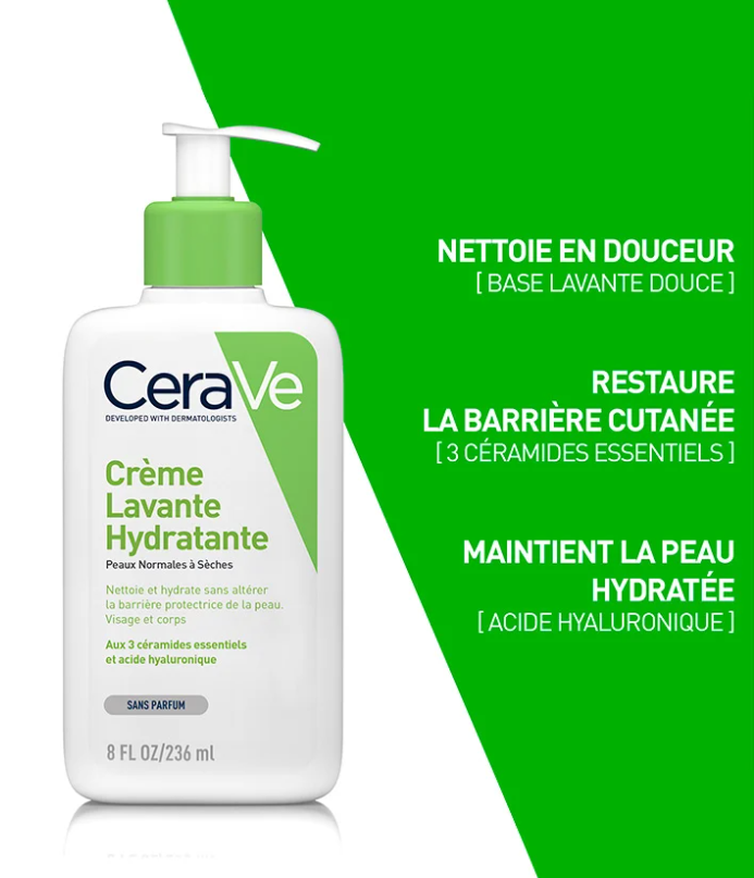 CERAVE Crème Lavante Hydratante
