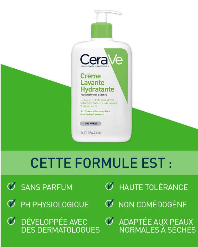 CERAVE Crème Lavante Hydratante