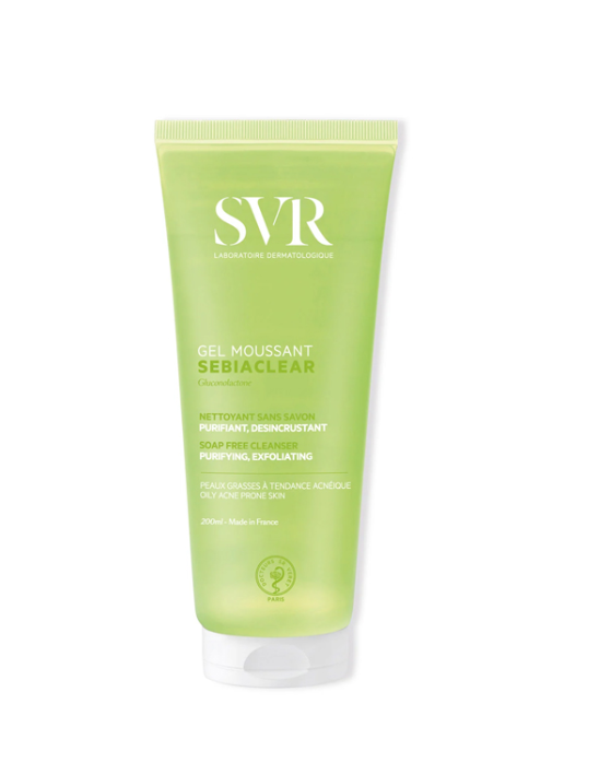 SVR Sebiaclear Gel Moussant Nettoyant Désincrustant Sans Savon Tube
