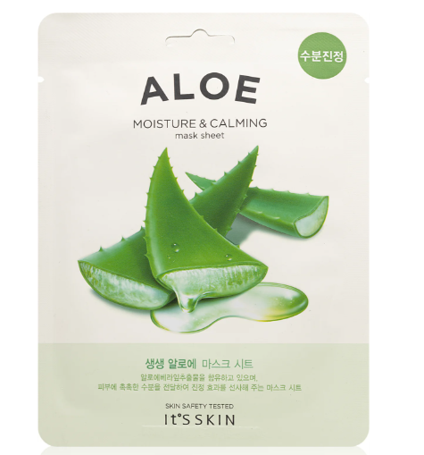 The Fresh Mask Aloe masque apaisant en tissu pour un effet naturel
