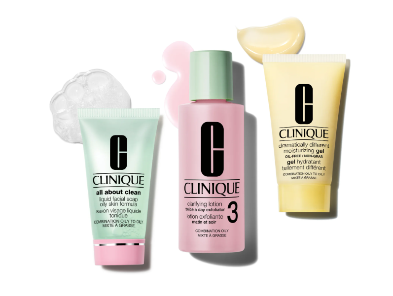 Clinique 3-Step Skin Care Kit Skin Type 3 coffret cadeau pour peaux grasses et mixtes
