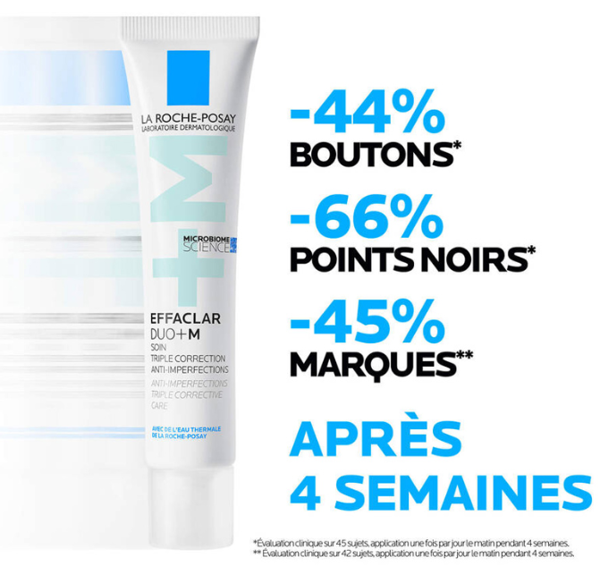 LA ROCHE-POSAY Effaclar Duo (+) M Soin Triple Correction Anti-Imperfections 