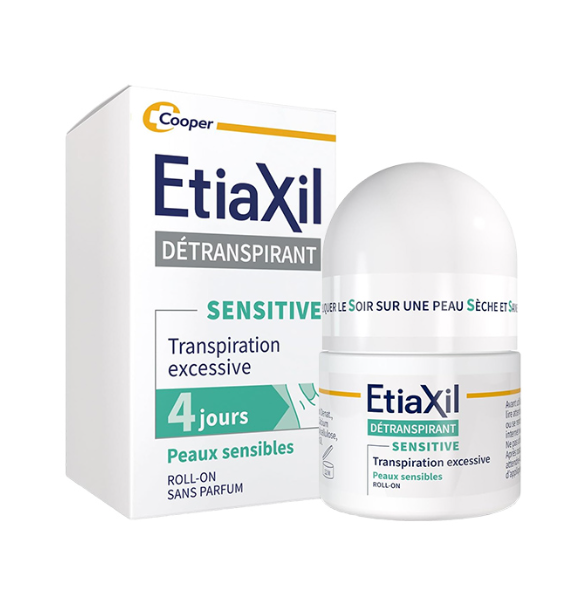ETIAXIL Détranspirant Sensitive Transpiration Excessive des Peaux Sensibles