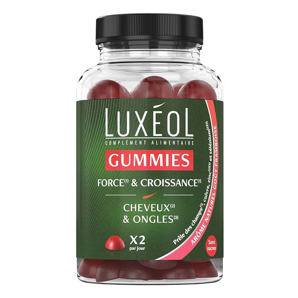 Luxéol - Gummies cheveux et ongles - Force et Croissance