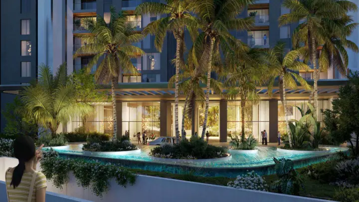 Pool Lounge at Dusk