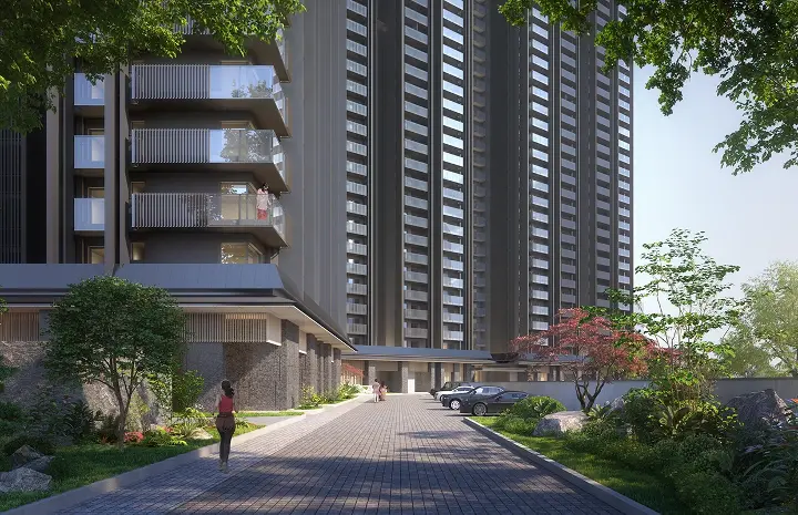 Tree-lined drive (artist’s impression)