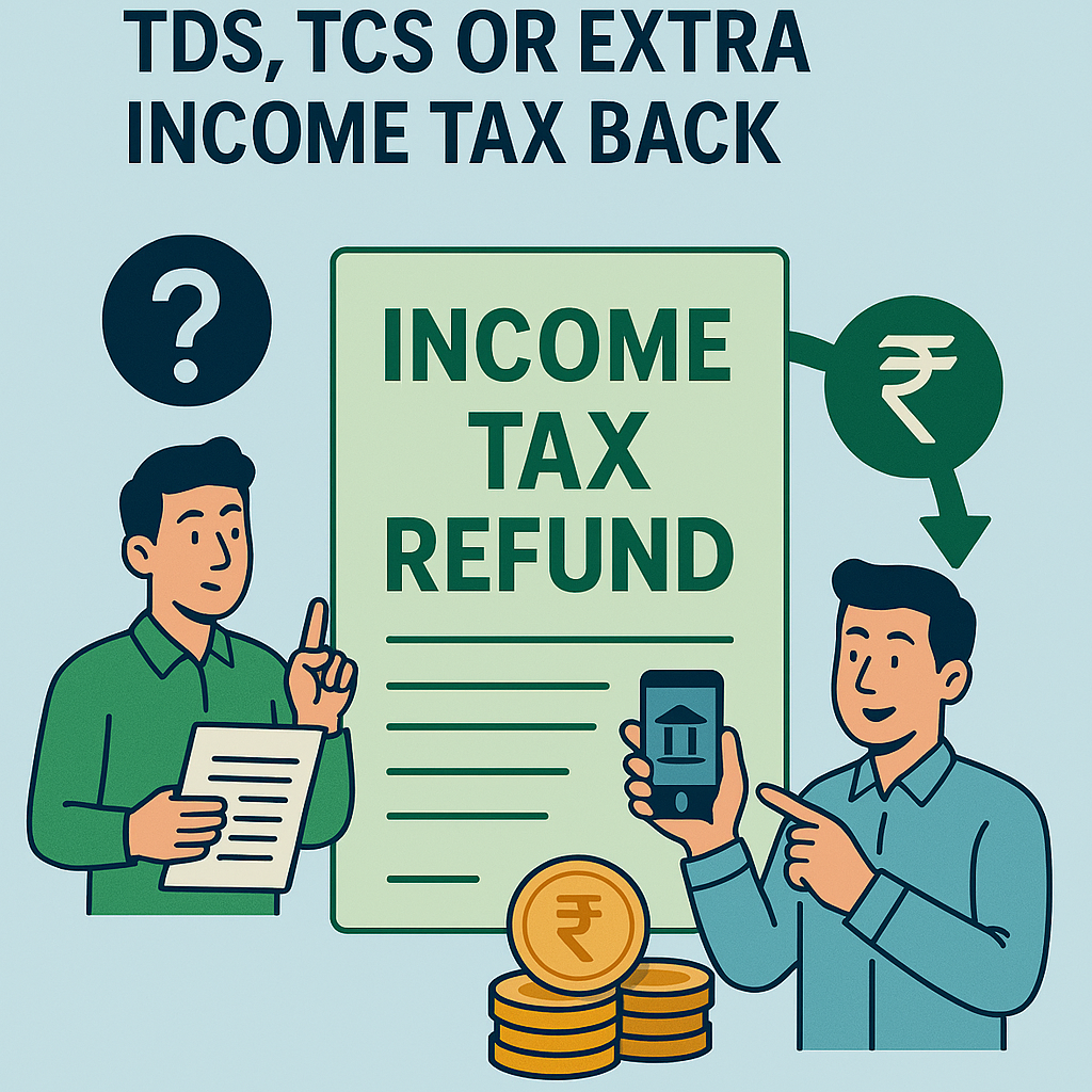 Tax Refund in India – How to Get Your TDS, TCS or Extra Income Tax Back!!!