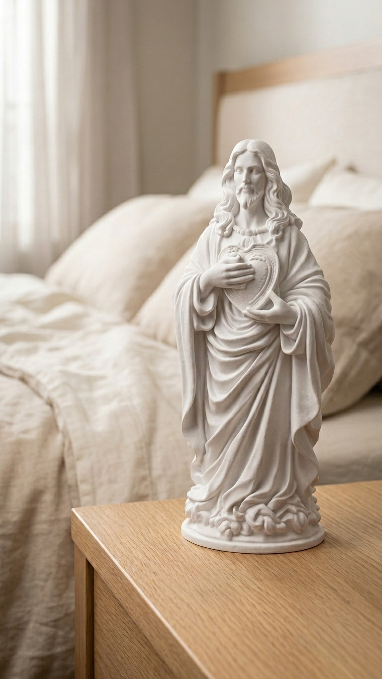 Estátua de Jesus com Sagrado Coração