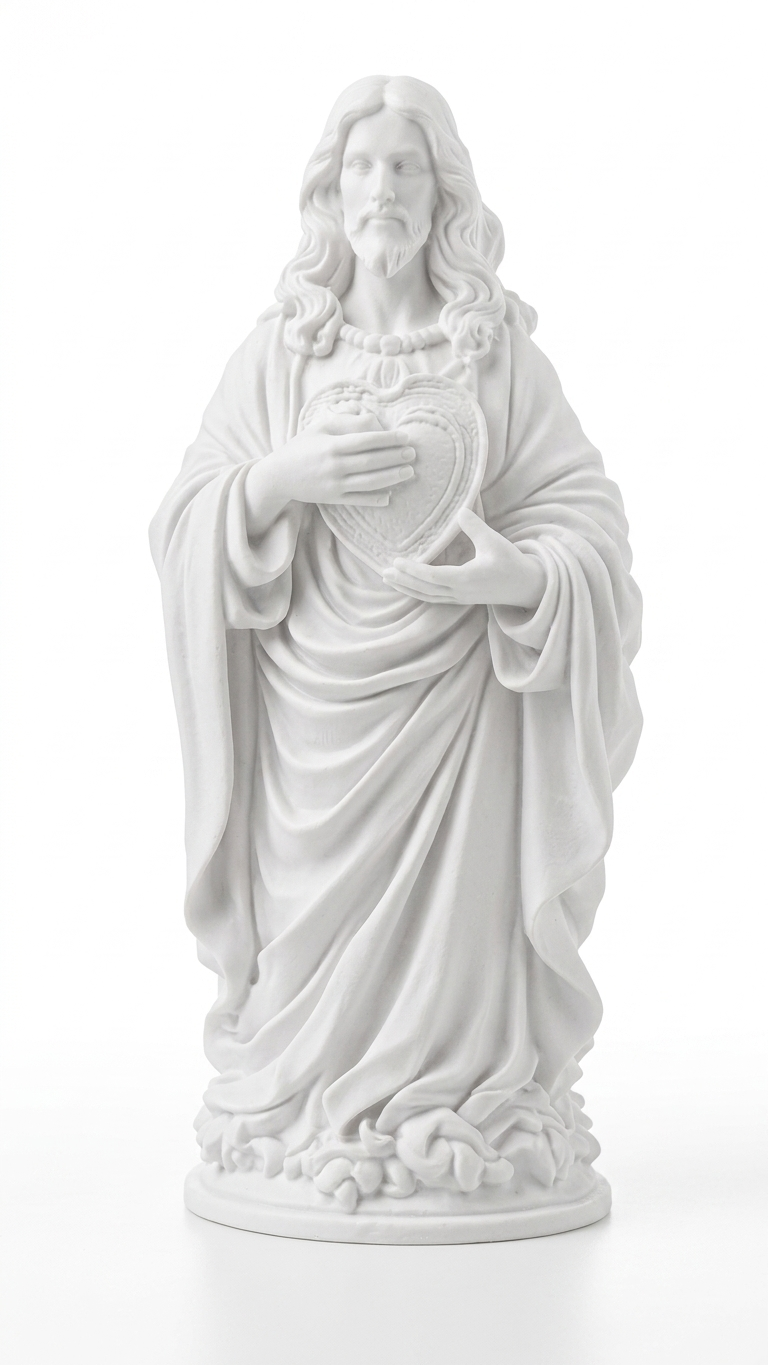 Estátua de Jesus com Sagrado Coração