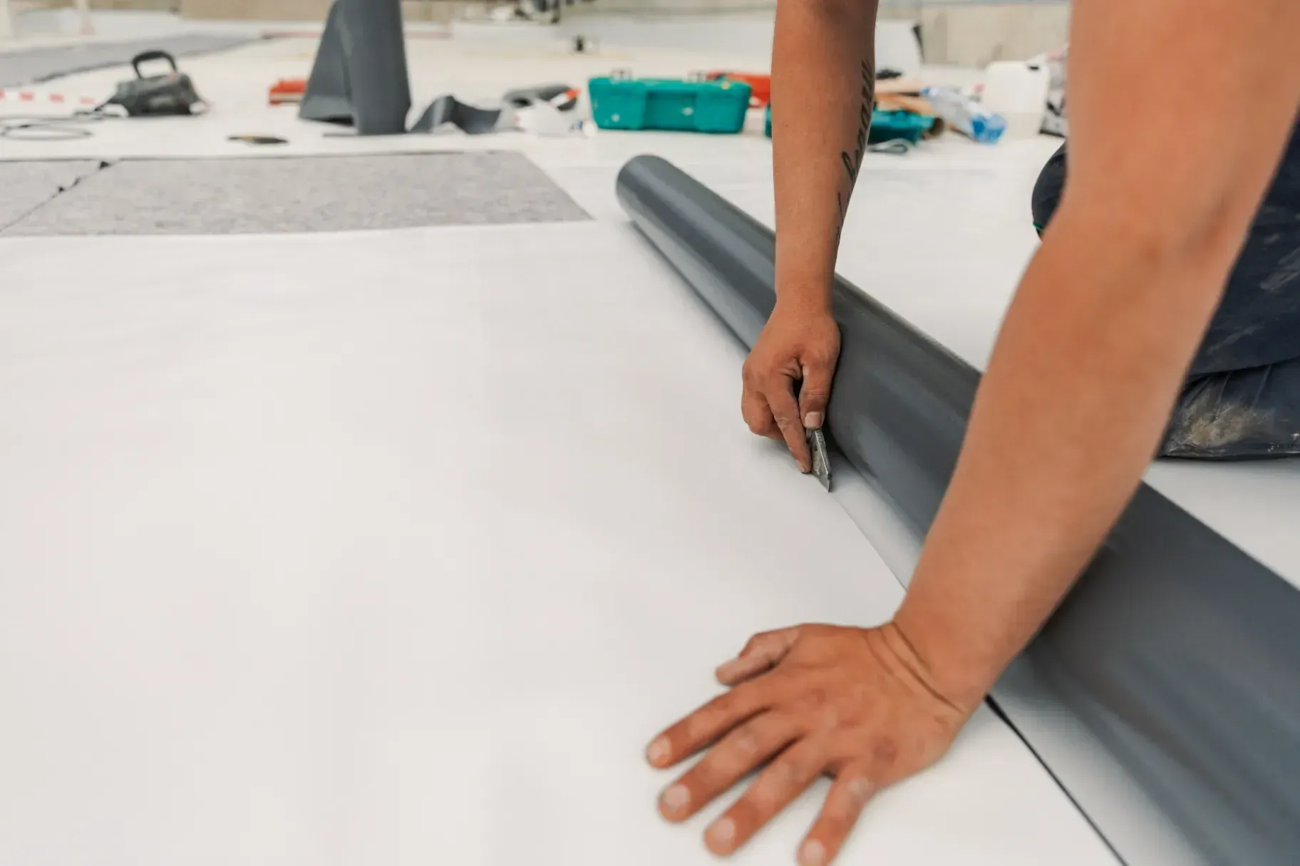 Rubber Roofing Installation