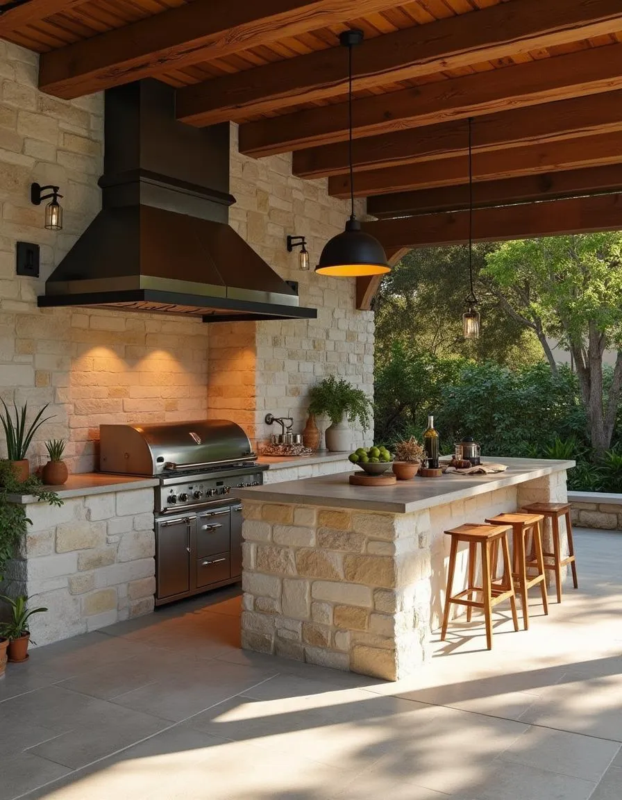 outdoor kitchen