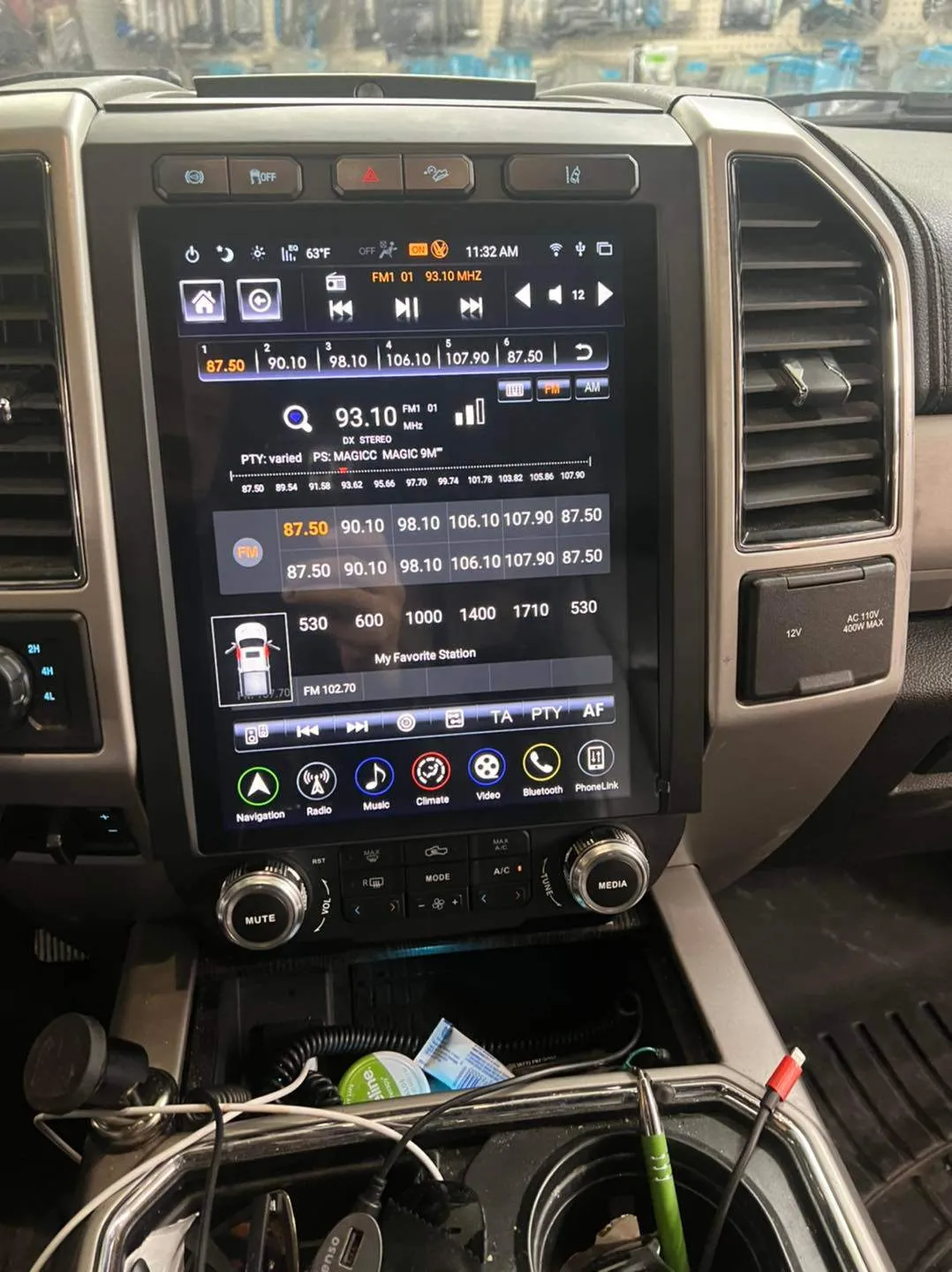 Auto electronics installation