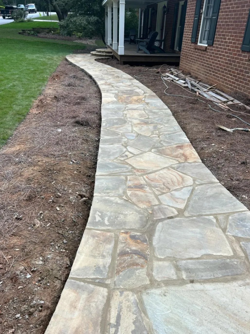 Flagstone Sidewalk