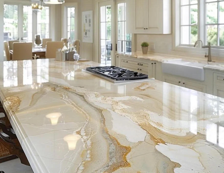 Quartzite Countertop installation