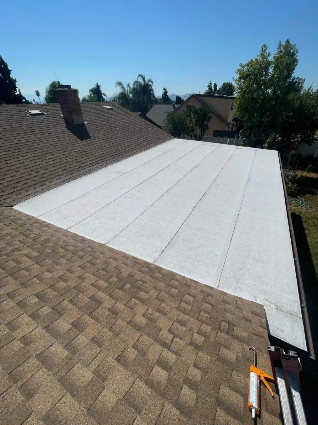 Car back view on road