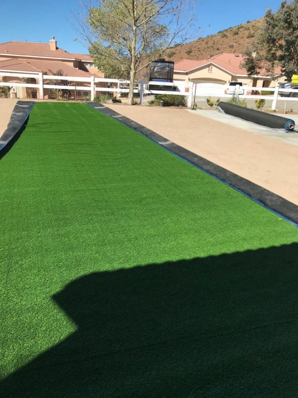 Artificial turf installation
