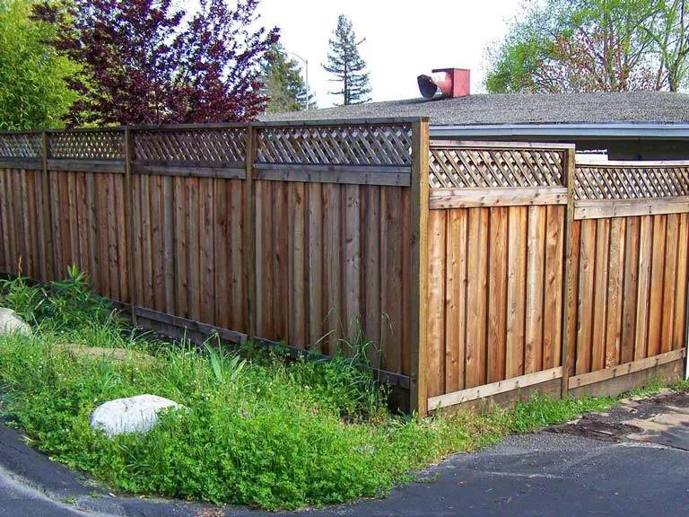 Recessed with cap and trim. “mirrored look” fence