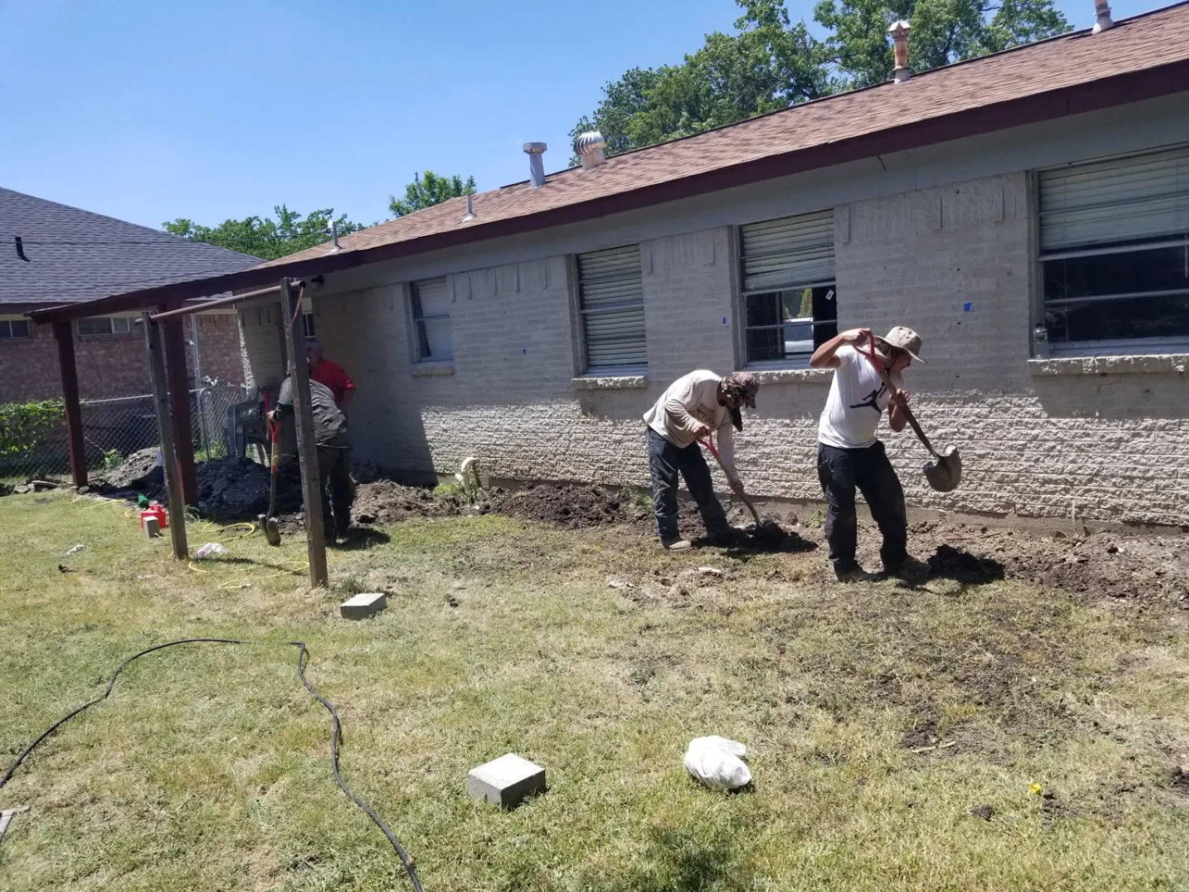Excavation for Plumbing and Gas Pier
