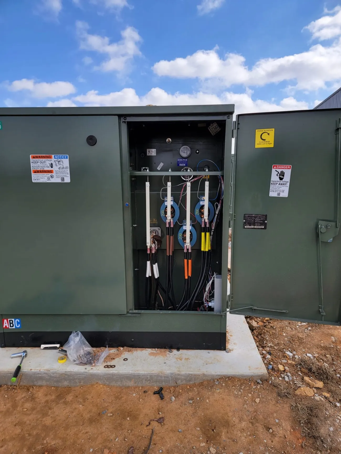 Stationary Generator with Automatic Transfer Switch Install