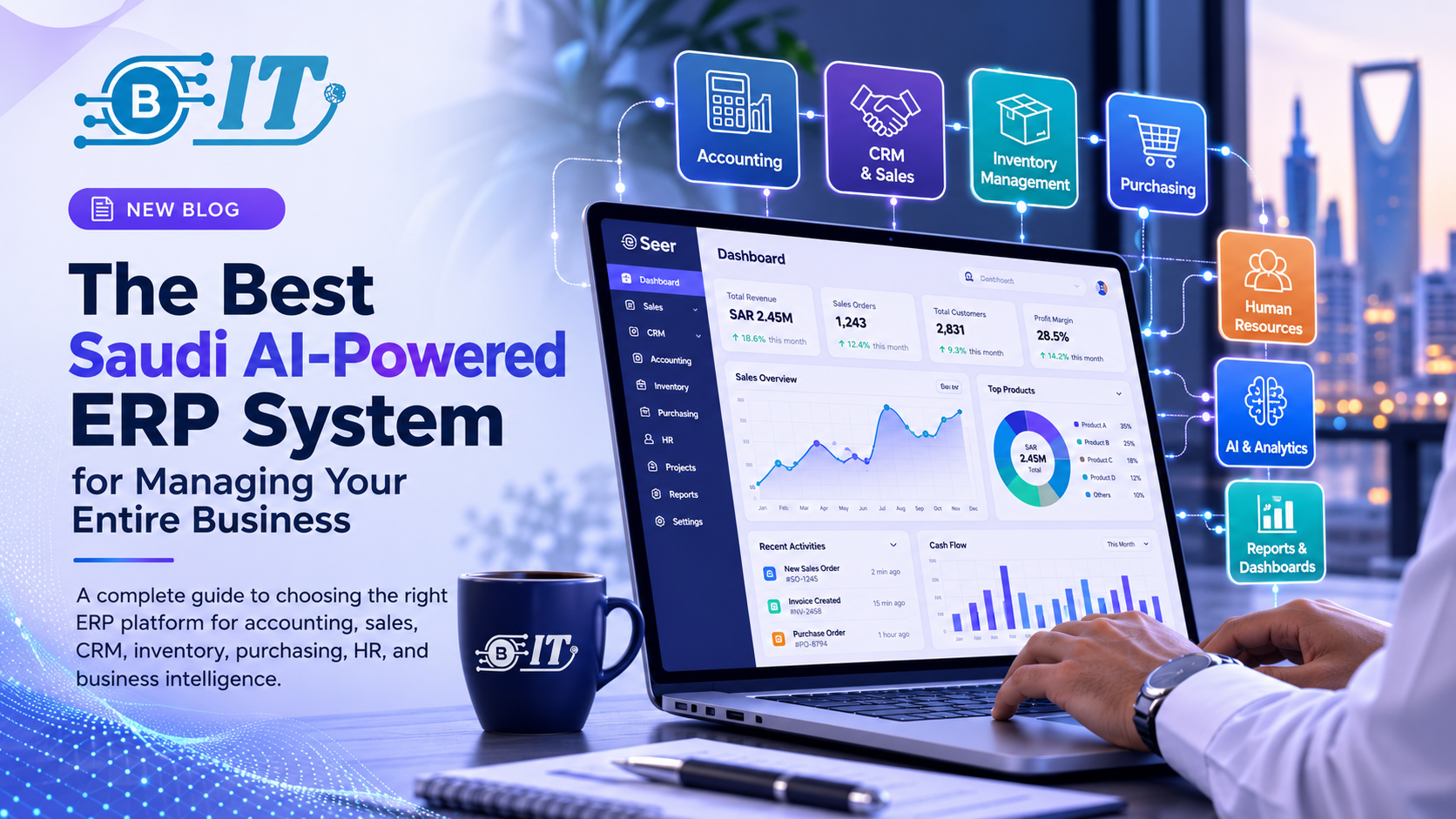 أفضل نظام ERP سعودي بالذكاء الاصطناعي لإدارة الشركات | Seer