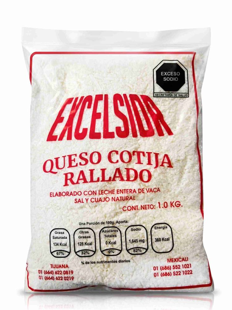 Queso Cotija Rallado Excelsior