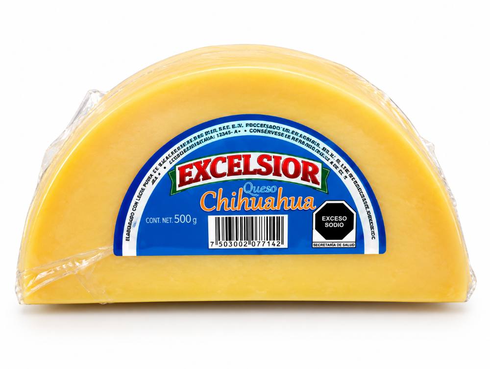 Queso Chihuahua Excelsior Pza 500 g