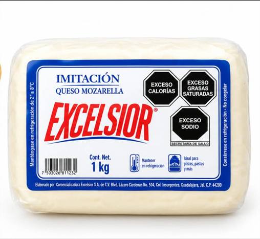 Queso Mozzarella Exc. 1 Kg.
