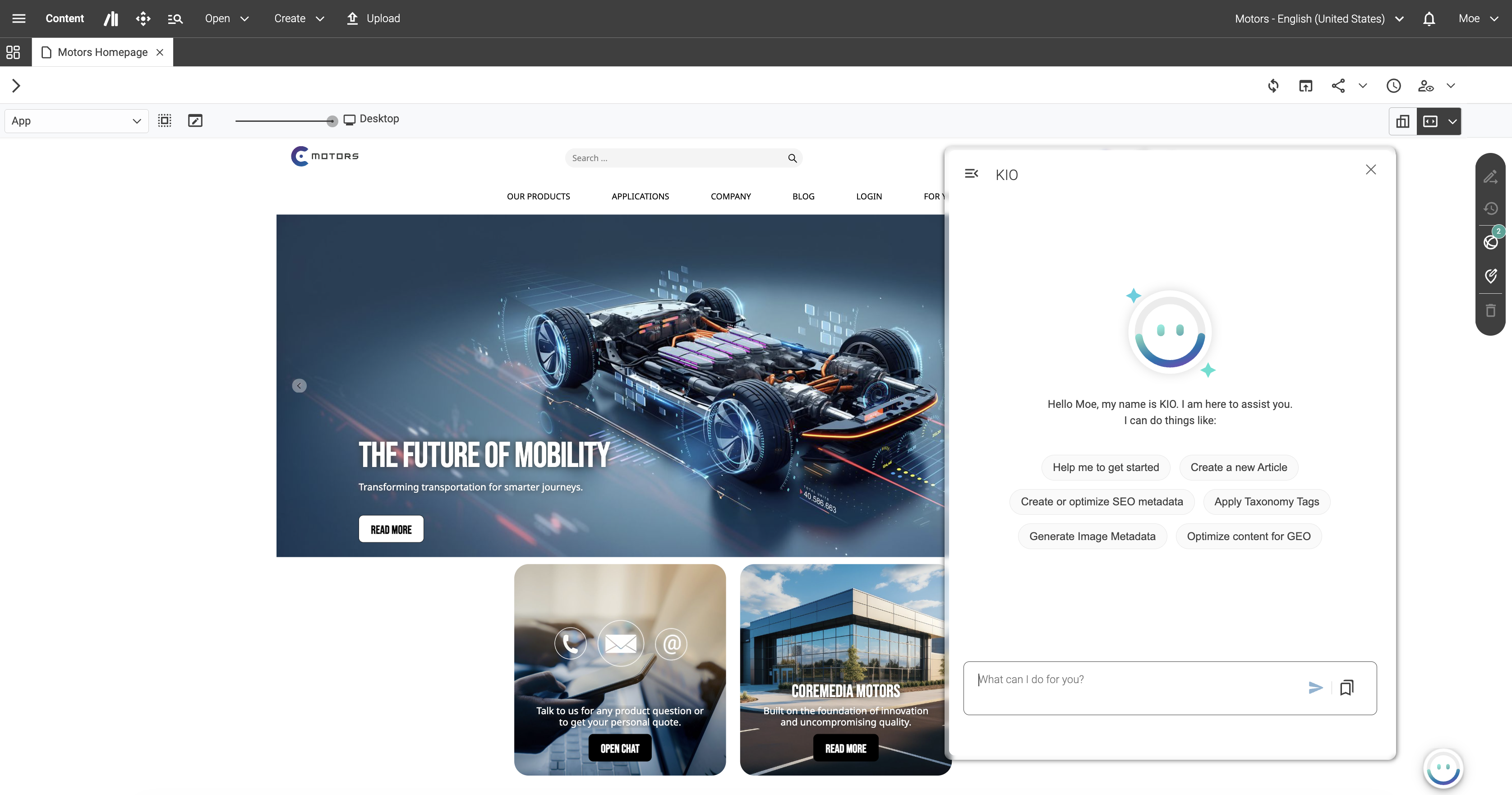 CoreMedia Content Cloud Screenshot 3
