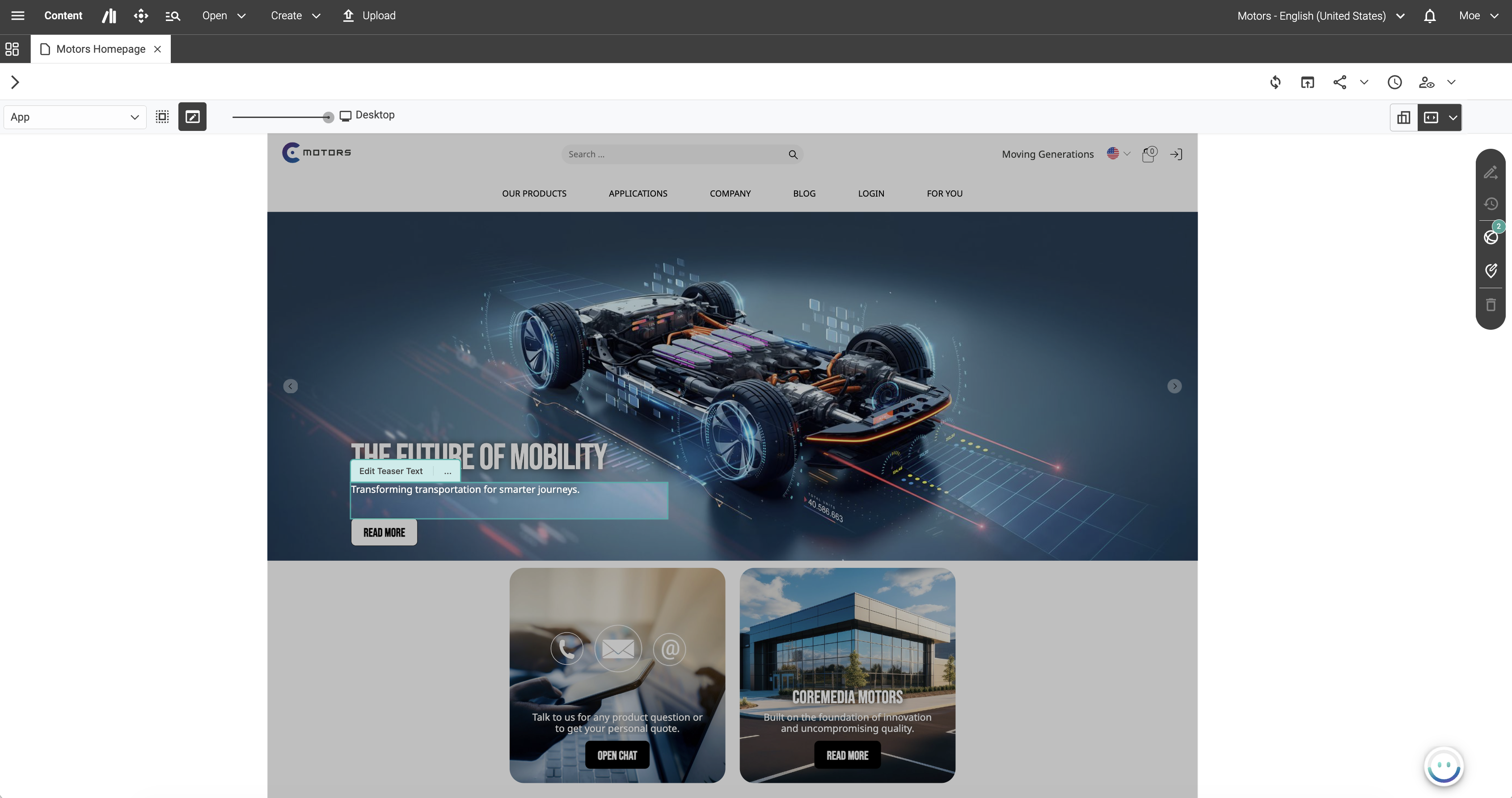 CoreMedia Content Cloud Screenshot 5