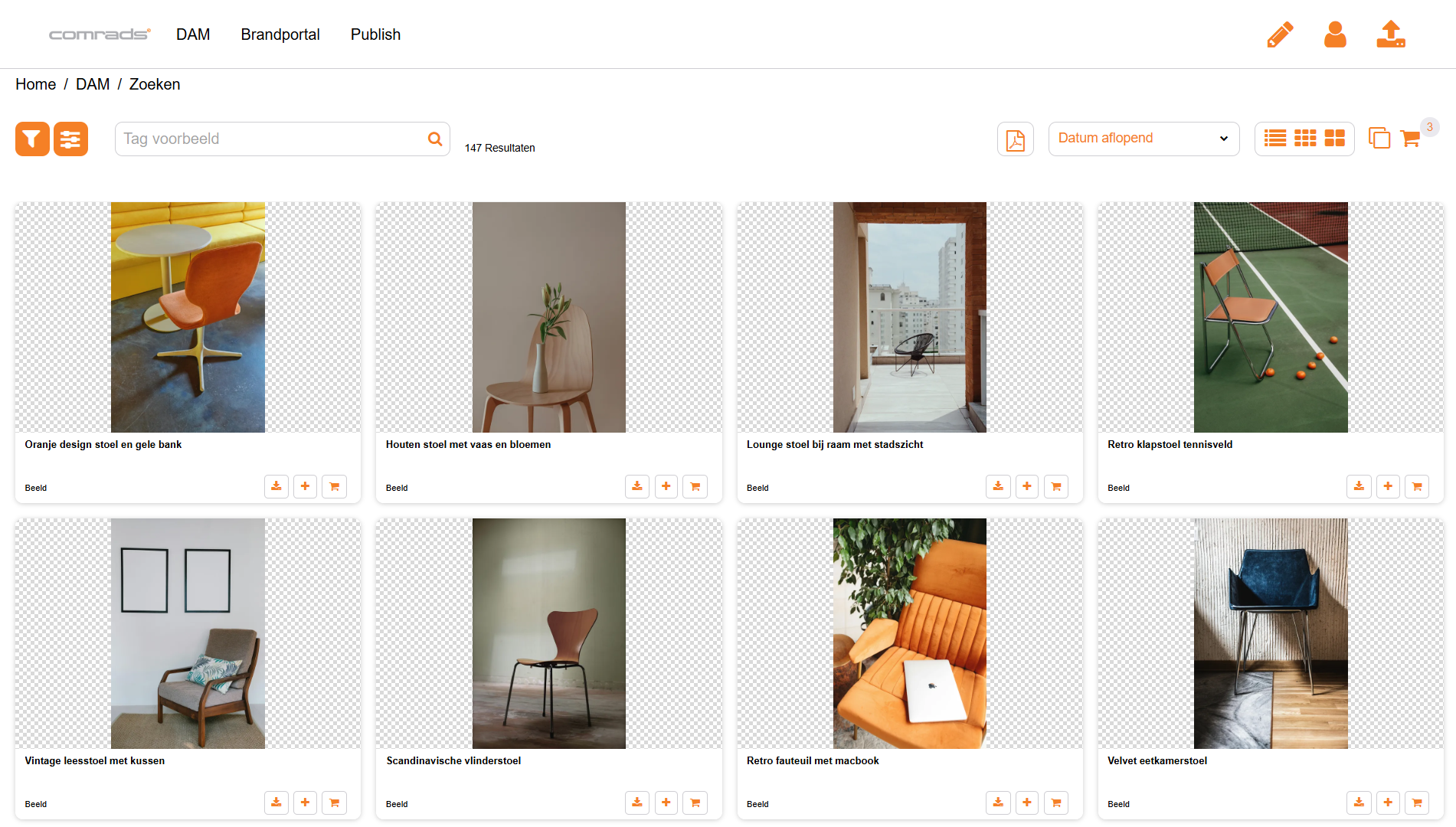 Comrads Digital Asset Management (DAM) Screenshot 1