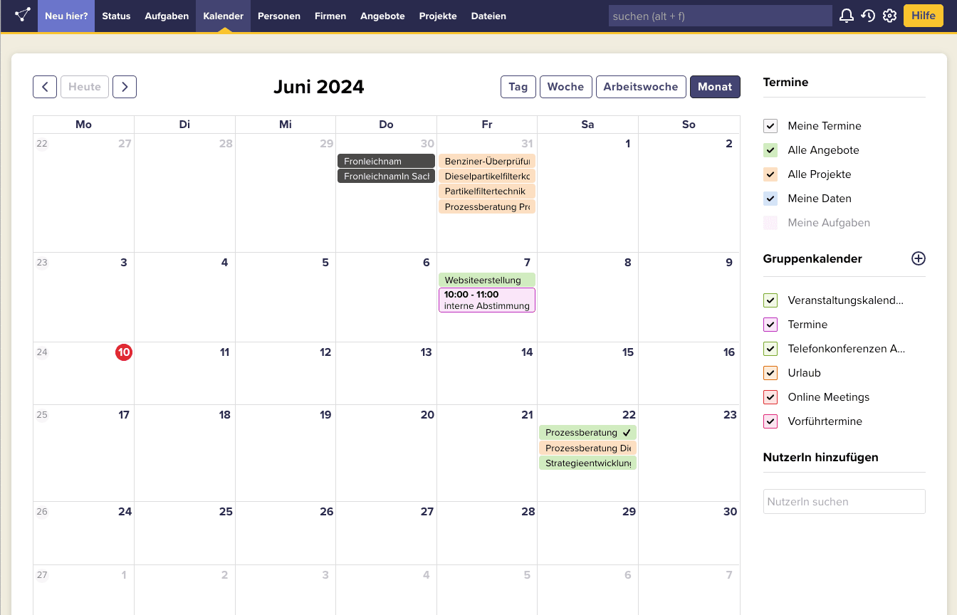 CentralStationCRM Screenshot 1