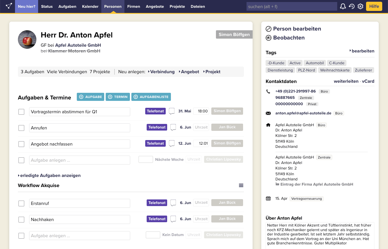 CentralStationCRM Screenshot 2